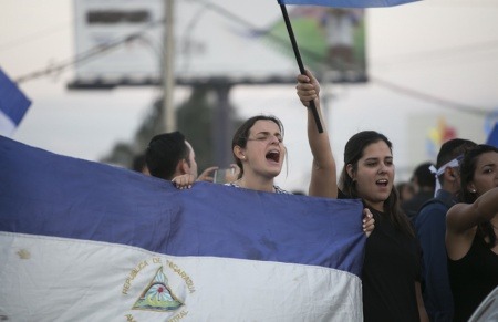 Protestas en Nicaragua en 2018. Foto: Jorge Mejía Peralta / Usada bajo licencia Creative Commons.